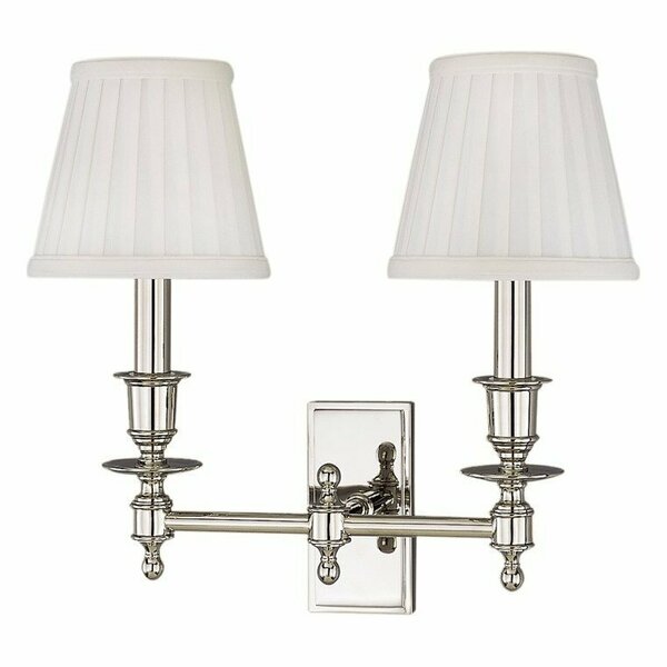 Hudson Valley Ludlow 2 Light Wall Sconce 6802-PN